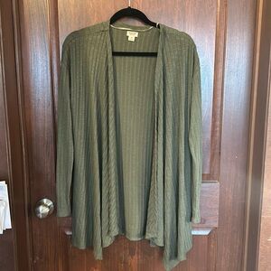 Mossimo Green Cardigan